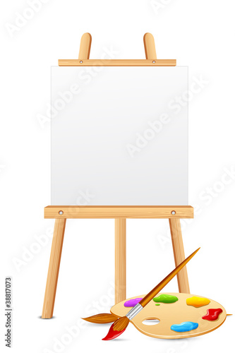 Easel with Color Palette