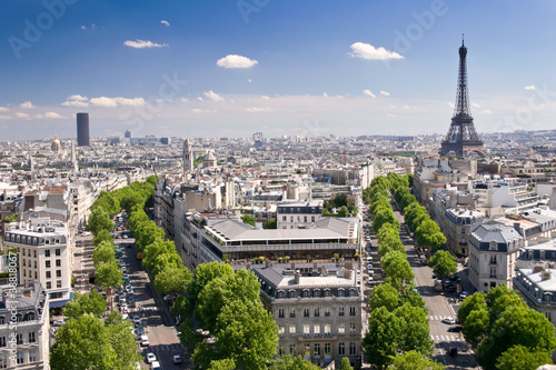 View on Paris from Arc de Triomphe #38818067