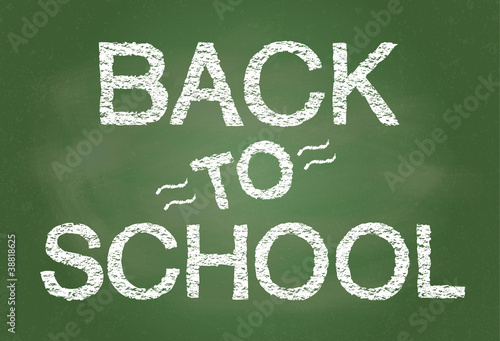 Back To School sign board illustration