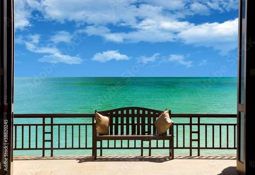 Fototapeta Luksusowa willa na plaży