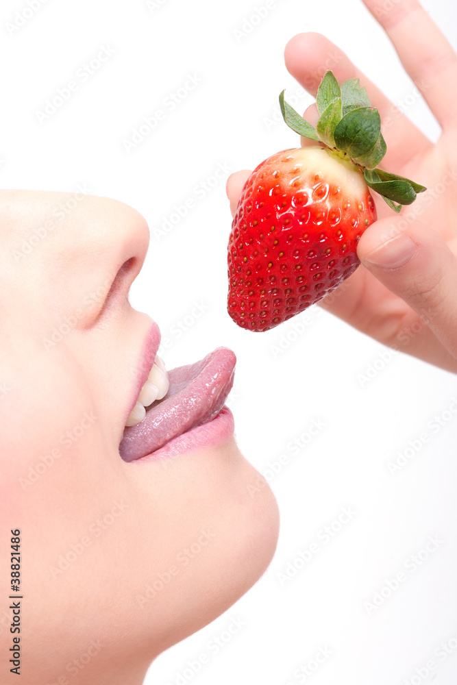 Obraz premium erdbeermund