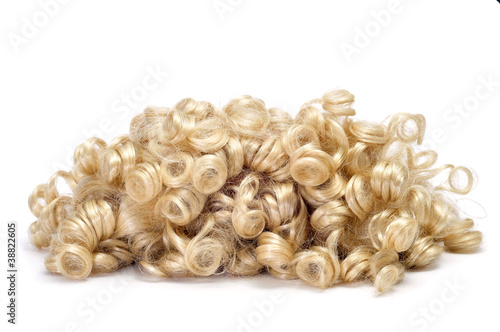 Quadro su tela curly blonde wig