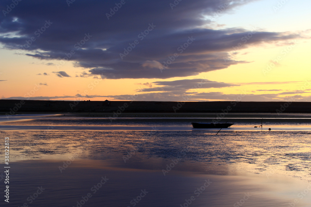 Boat at Dusk, Exmouth, Devon