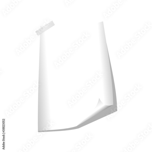 papierblatt aufgeklebt III