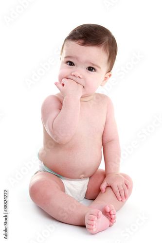 Tapety artystyczne Baby sucking his hand