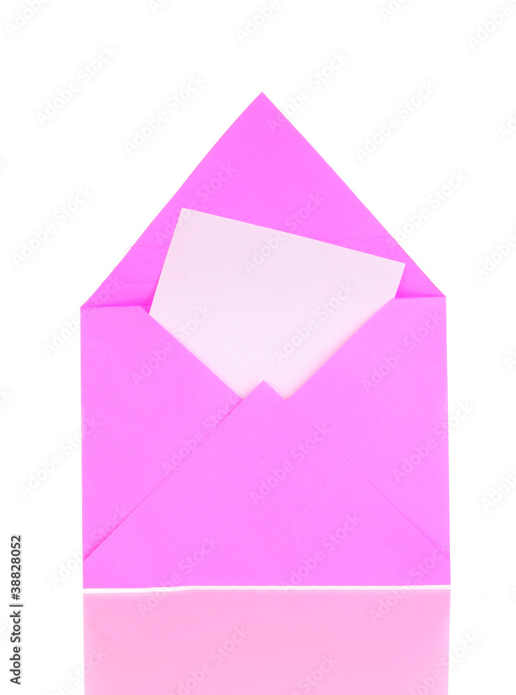 Color envelope isolated on white Color envelope isolated on white