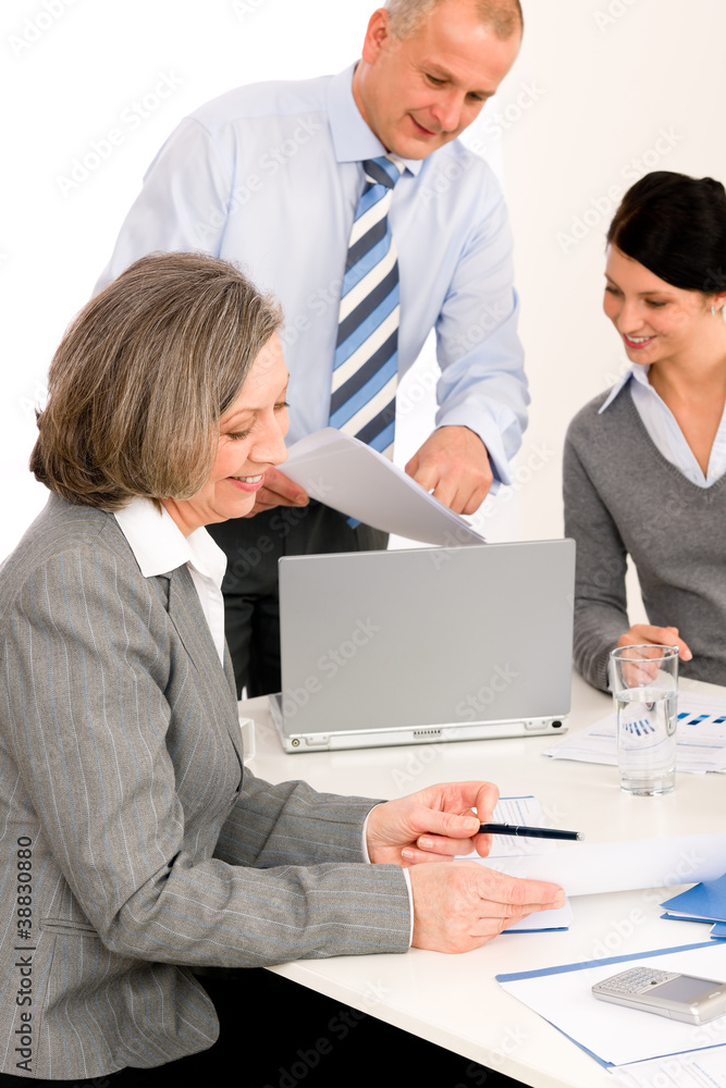 Business team meeting executive senior woman Business team meeting executive senior woman