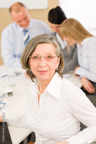 Business team meeting executive senior woman © CandyBox Images