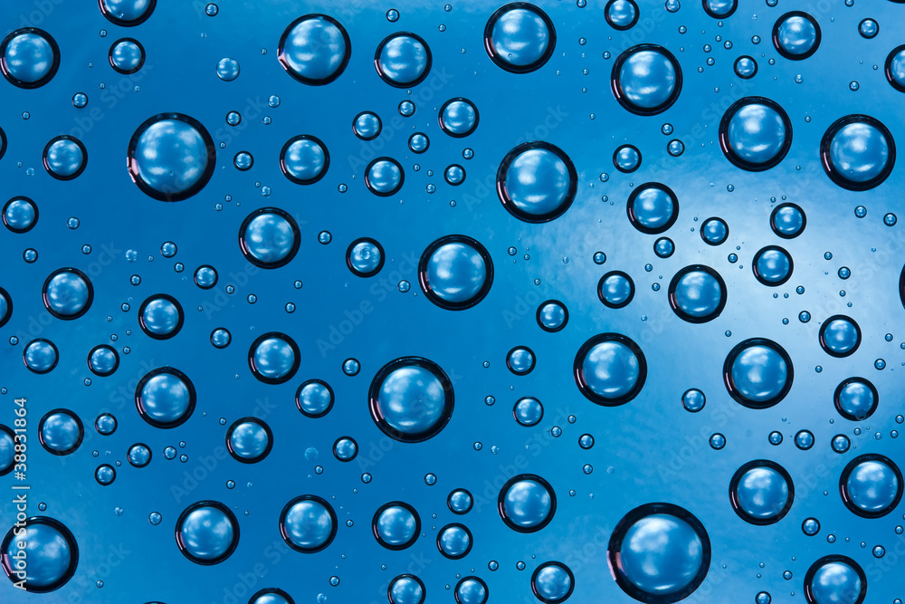 Abstract macro of water drops