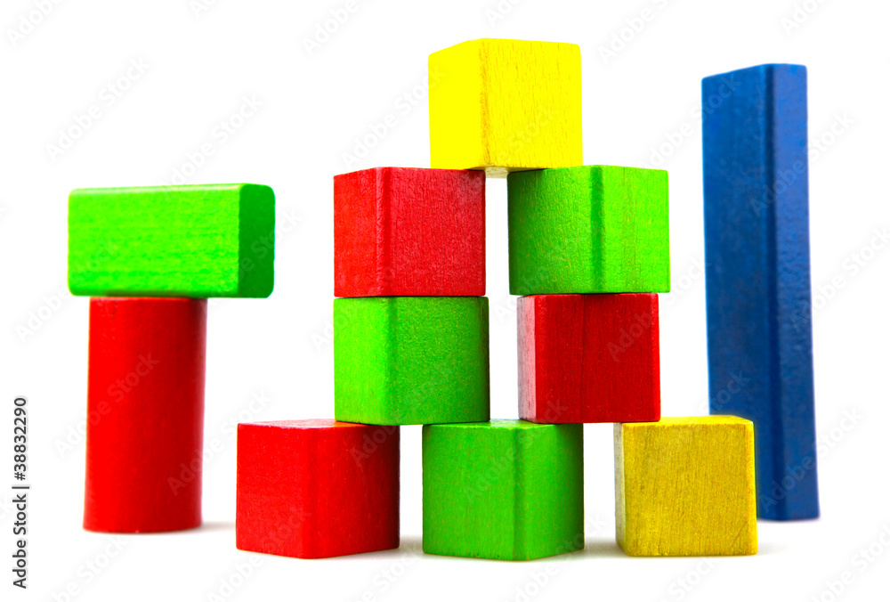 Wooden building blocks Wooden building blocks
