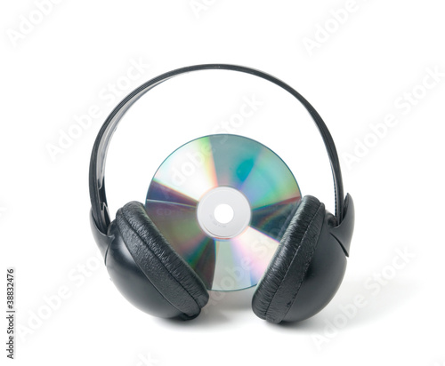 Music CD and headphones