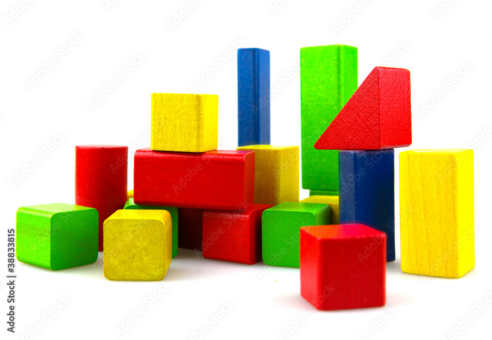 Wooden building blocks Wooden building blocks