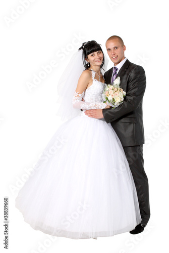 Εκτύπωση καμβά bride to the bridegroom on a white background
