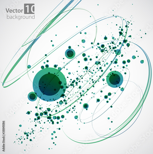 Abstract green background. Vector