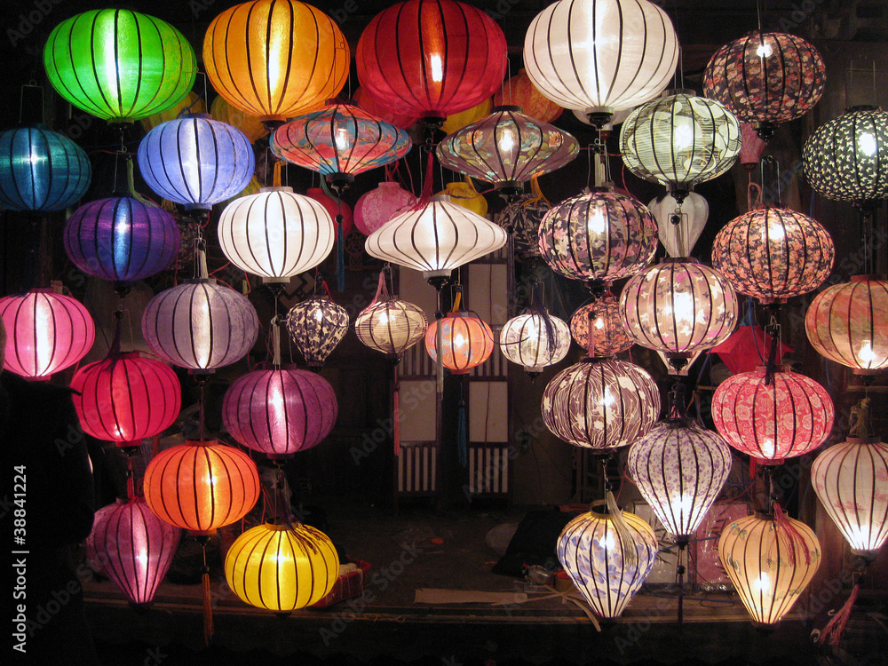 Lampen, Laternen, Lampions, Asien Stock-Foto | Adobe Stock