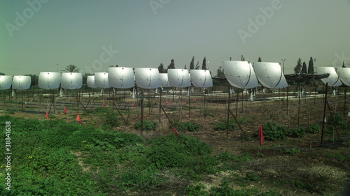 Stock Video Footage of a solar power plant shot in Israel at 4k with Red. photo