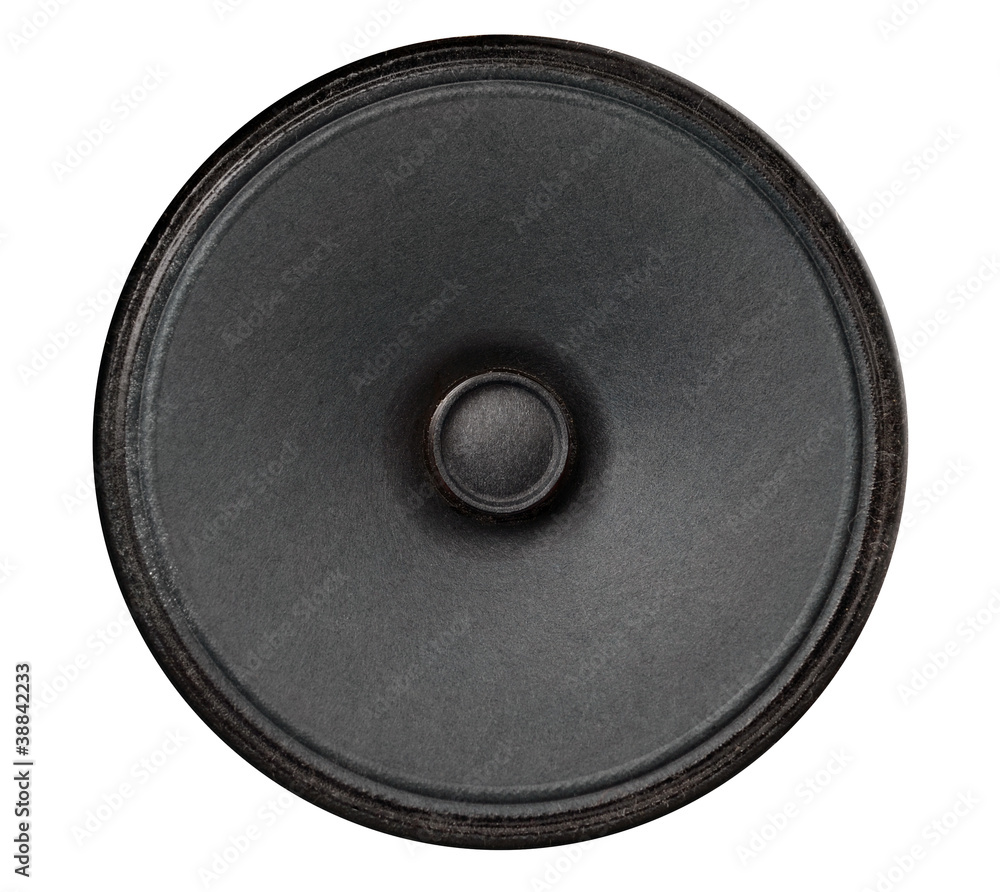 Loudspeaker on white background