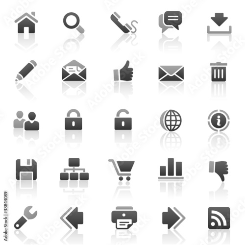 Black Gray Web Icons