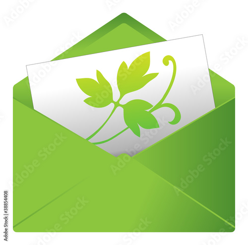 Courrier, email, message, invitation, enveloppe, nature, bio