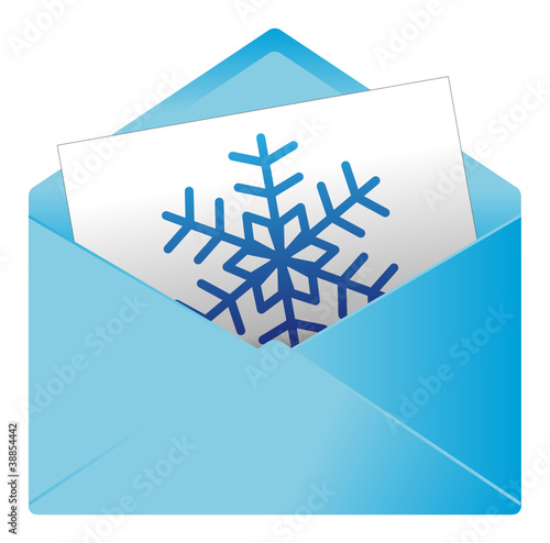Courrier, email, message, invitation, enveloppe, froid, gel