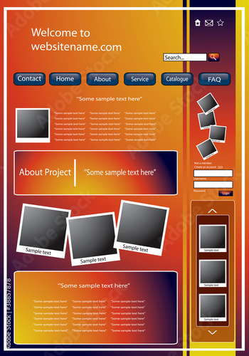 original web site design vector eps 10