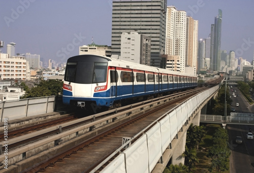 sky train on the track