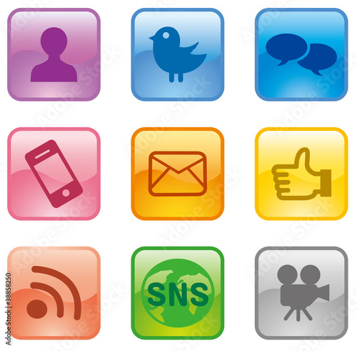 Social media icon vector