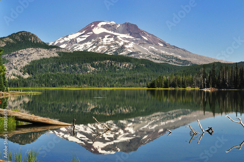 The South Sister Reflected in Sparks Lake