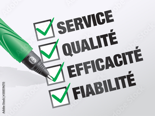 engagements : service, qualité, efficacité
