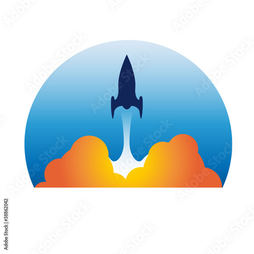 Logo rocket # Vector