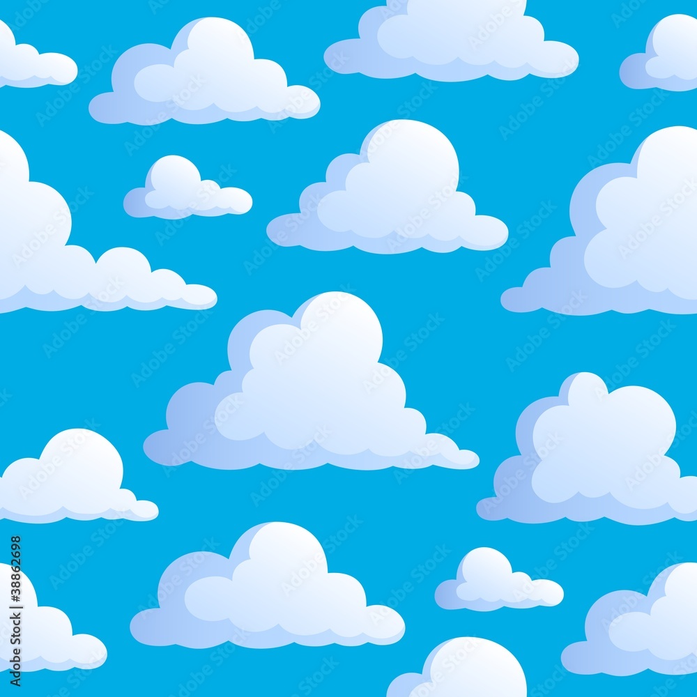 Seamless background with clouds 3 Seamless background with clouds 3
