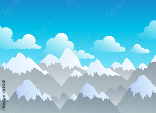 Mountain theme landscape 3