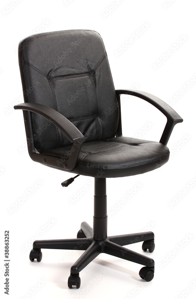 black office chair isolated on white black office chair isolated on white