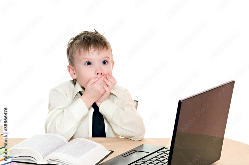 surprised a boy surprised a boy