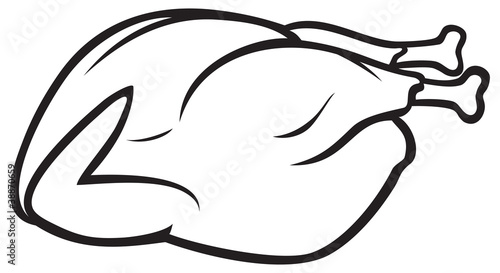Whole roast chicken
