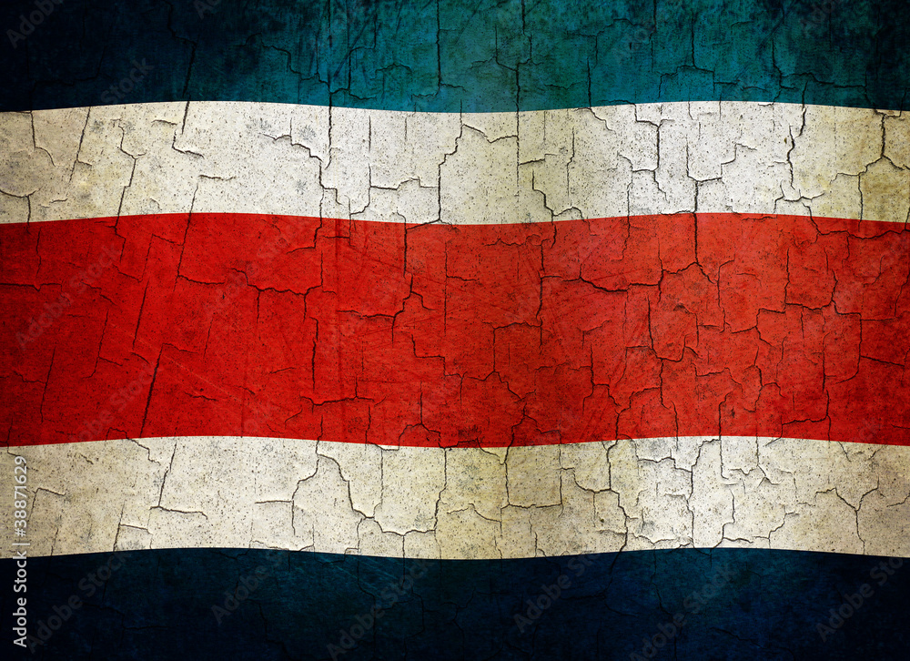 Grunge Costa Rica flag Grunge Costa Rica flag