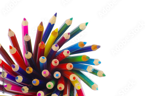 pencils on white