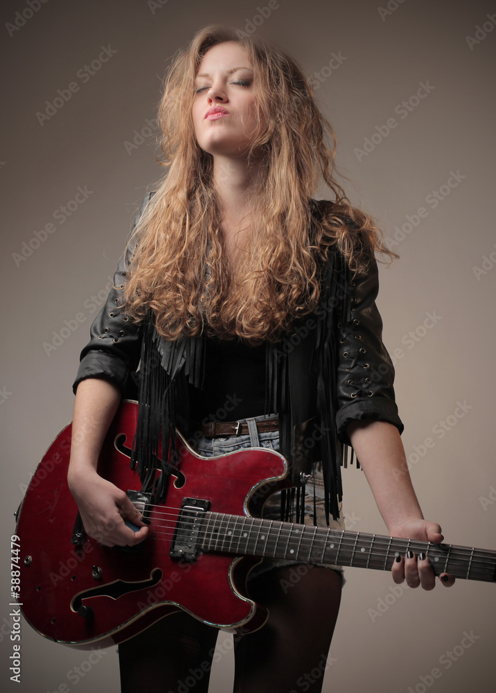 Fototapeta premium Rocking woman