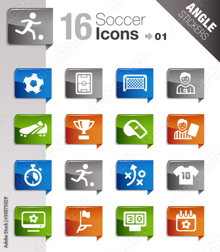 Angle Stickers - Soccer Icons