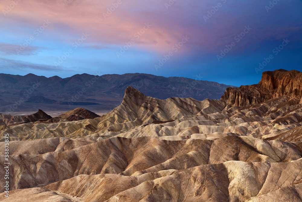 Zabriskie Point. Death Valley, California.
