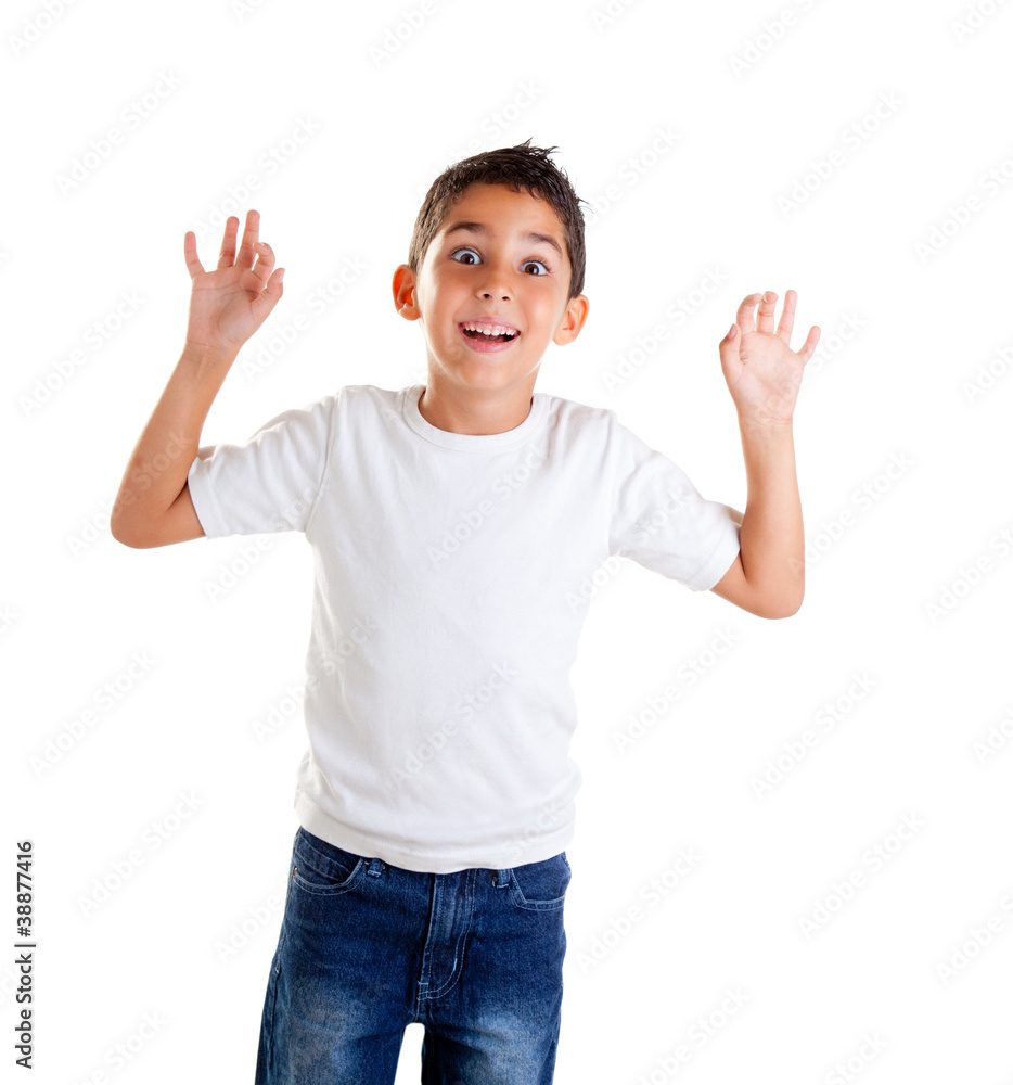 children with funny expression gesture open fingers children with funny expression gesture open fingers