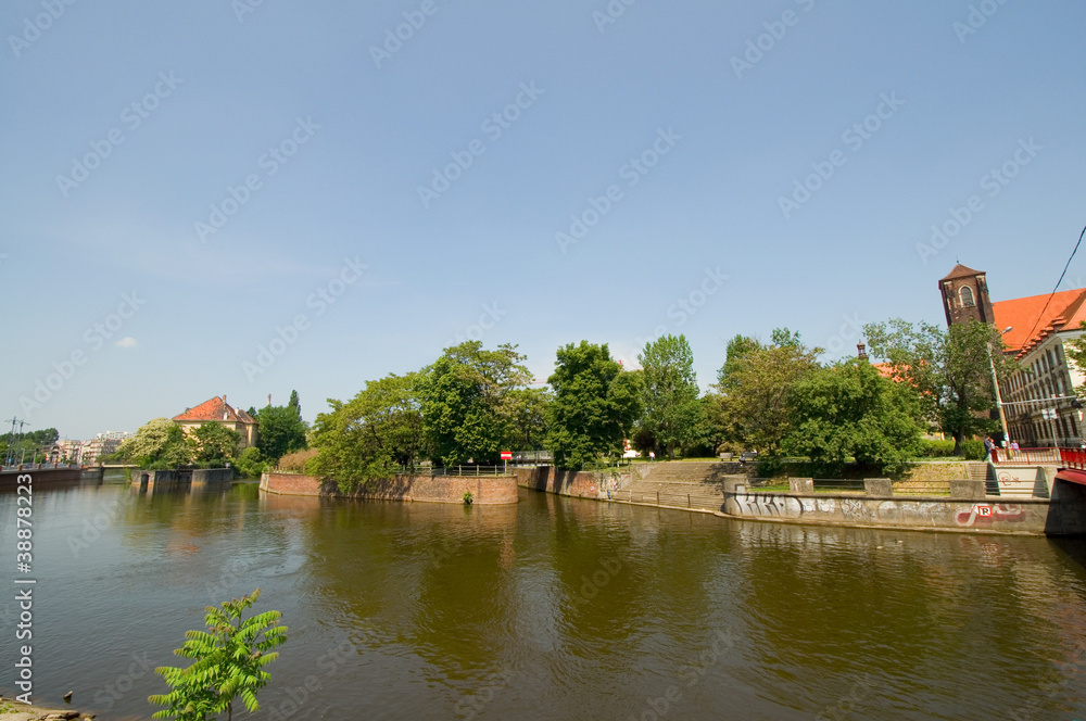 Fototapeta premium Dominsel - Breslau - Polen