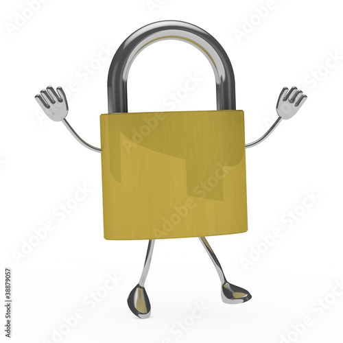 metal lock figure