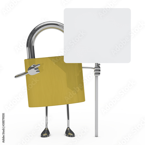 metal lock figure