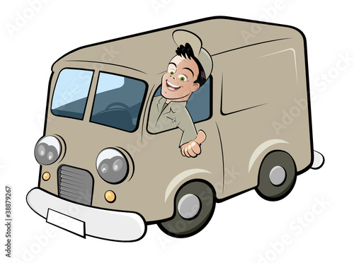 lieferwagen cartoon