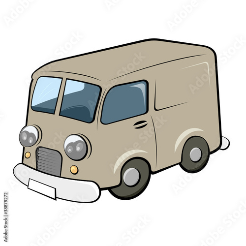 lieferwagen transport cartoon