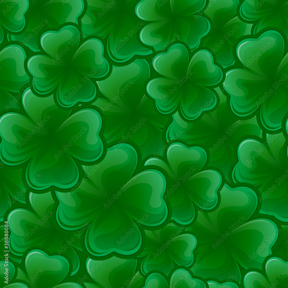 Seamless pattern from clover for St. Patrick's day Seamless pattern from clover for St. Patrick's day