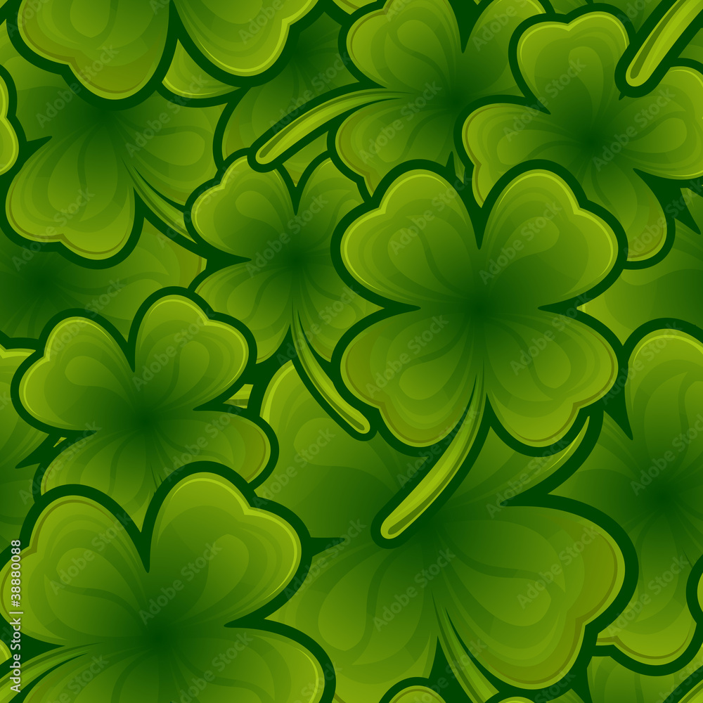 Seamless pattern from shamrock Seamless pattern from shamrock