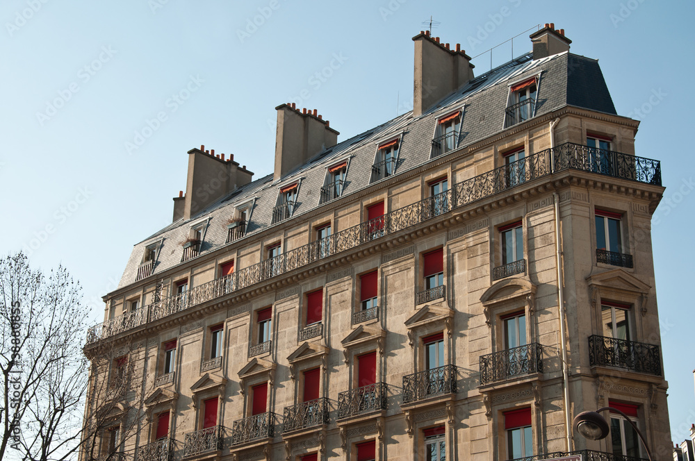 Fototapeta premium immeuble parisien place de la répoublique