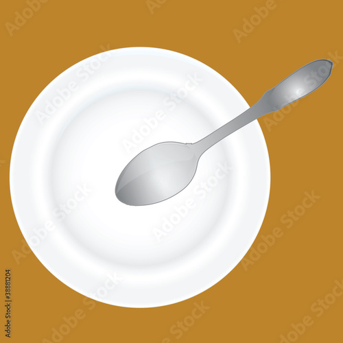 Deep dish and spoon